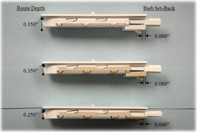 tilt latch housing profile options